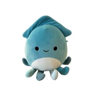 Squishmallows Sealife Blue 'Sky The Squid' 7.5” Original KellyToy Plush
